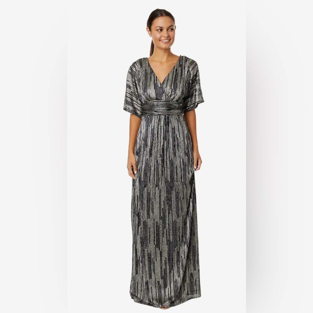 Lilly Pulitzer Black and Silver Maxi Dress